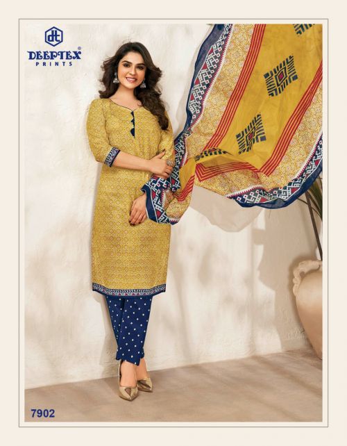 Miss India Vol 79 By Deeptex Cotton Dress Material Catalog